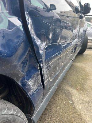 My damaged van