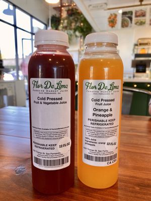 Cold pressed juices