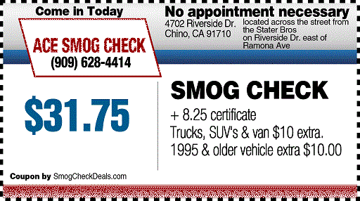 Smog Check Chino - Smog Coupon