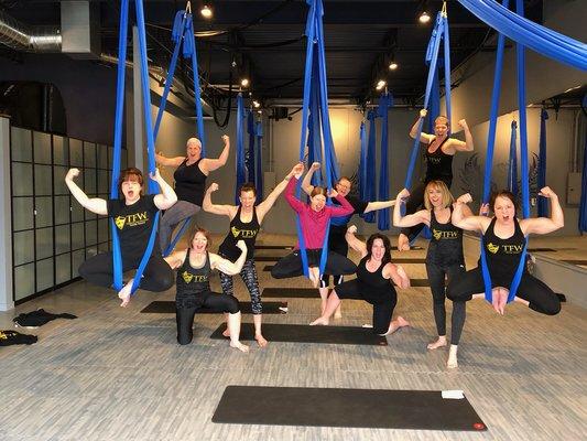 Host an aerial party with your friends!