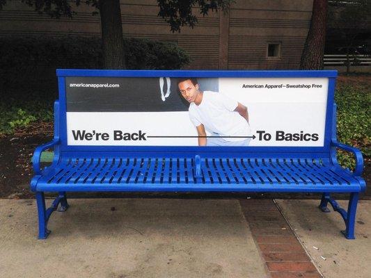 American Apparel Bus Benches in Los Angeles