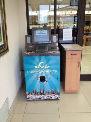 This coin machine deposits straight to your account! No teller needed!