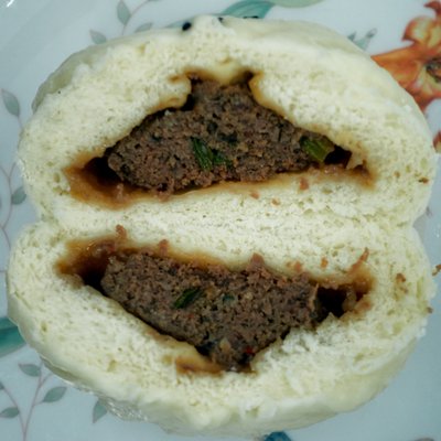 Steamed Beef Bun (牛肉包子): $2.50. Take-out.