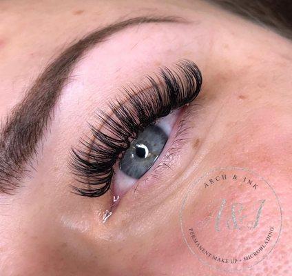 Lashes By Master Artist Ashley. Full Set of Russian Volume.