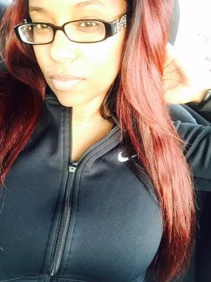 Tseday never disappoints me #CustomHairColor #RedHead