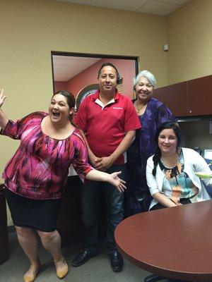 Our amazing staff of professionals!  Alicia, Carlos Rose and Heather (Rachel not pictured)