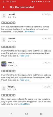 Yelp is flagging our customers reviews.