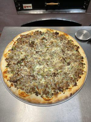 Philly Cheese Steak Pizza