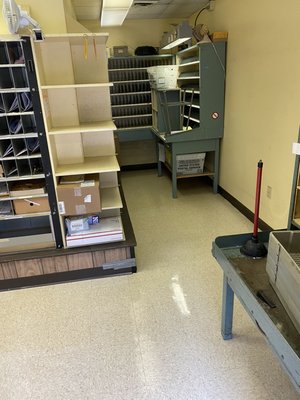 Here's 1/2 pictures of the AFTER look of our job at the post office!!