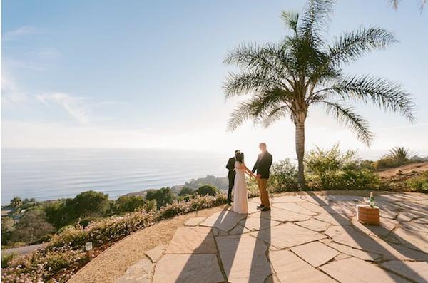 Alecia + David at private residence, Malibu