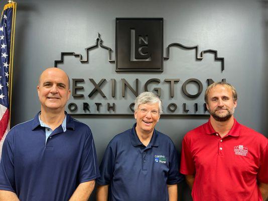 Tom Spencer, Director of IT Services, City of Lexington, CEO Nicky Smith, Lindsey Hedrick, Systems Administrator, City of Lexington.