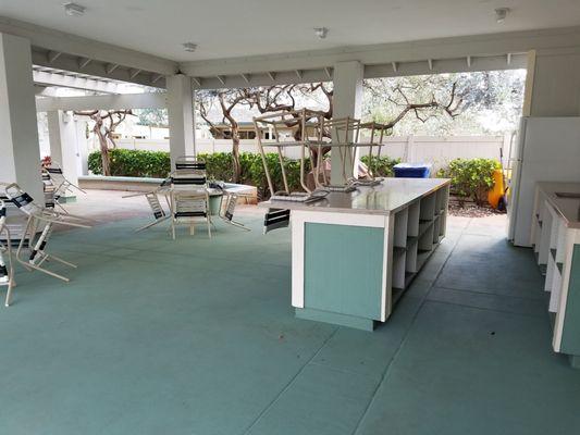 Large pavilion bar and counter top.