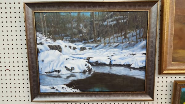 Painting by owner . Watchung winter lll