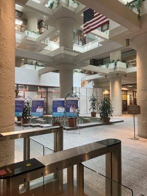 Lobby of the Martinos center for biomedical imaging