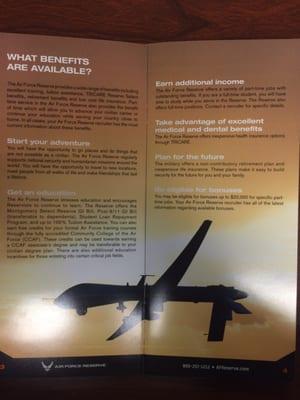 The Air Force Reserve offers a variety of benefits: financial assistance for education, low cost health care, & retirement opportunities!