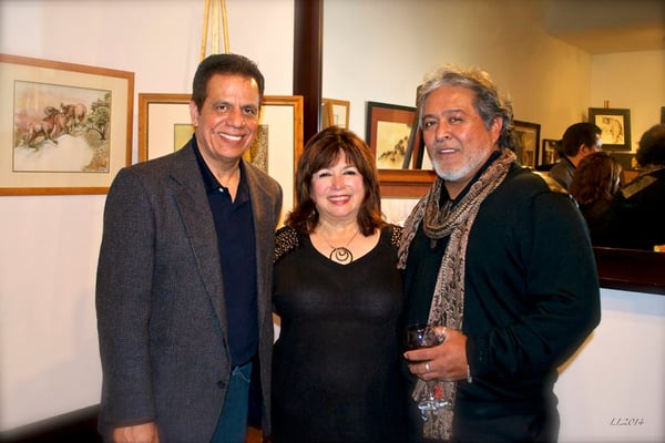 From left to right: Richard Mendoza, co-owners Alma Carrillo and Bobby Maldonado