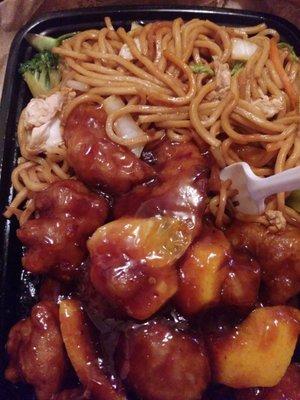 Orange Chicken lo mein.