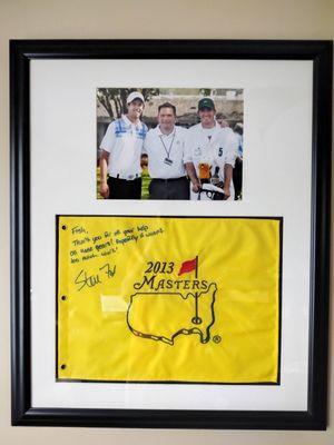 Memento from year I covered the Masters.