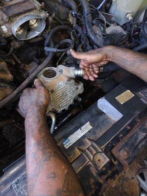 Water pump replacement