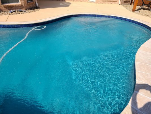 Additional angle to completed pool project