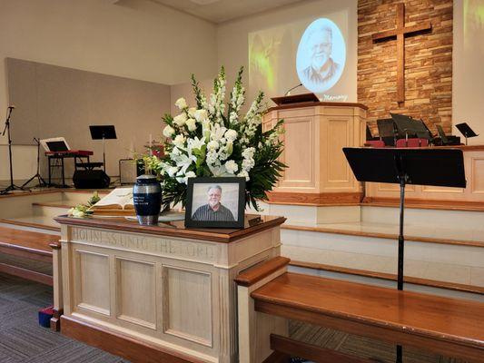 Memorial  in the chapel.