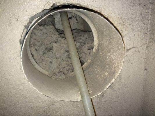 Dryer vent cleaning! lint build up....... Don't let this happen.. Vent Pros Hawaii #873-8368