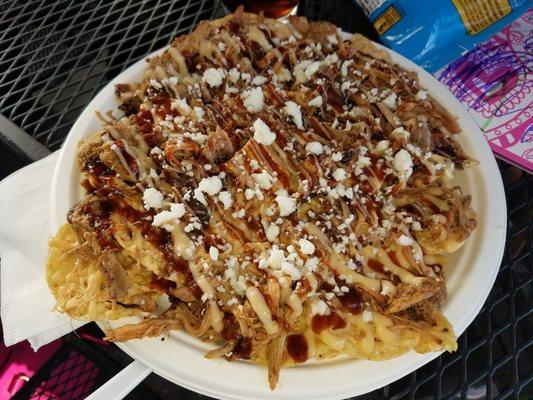 Pulled pork nachos