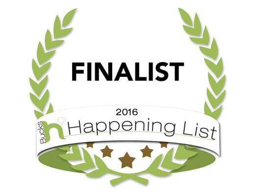 We recently received a finalist nod from the Bucks Happening List 2016 thanks to our amazing customers.