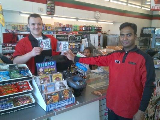 Thump Records brand CD's now available at participating 7-Eleven stores in California.