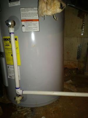 Added a line for the T&P in case the water heater malfunctions.