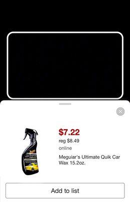 Target price-matches online prices, including their own. This item was on sale for $9.08 in store today (regular $10.69). See other photo.