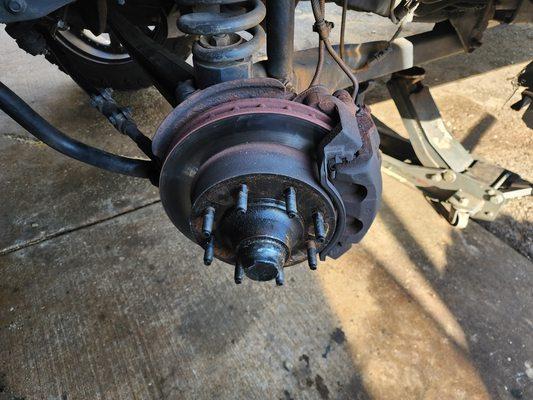 Customer needed all new brakes on their truck, we got them completely fixed and ready for the road