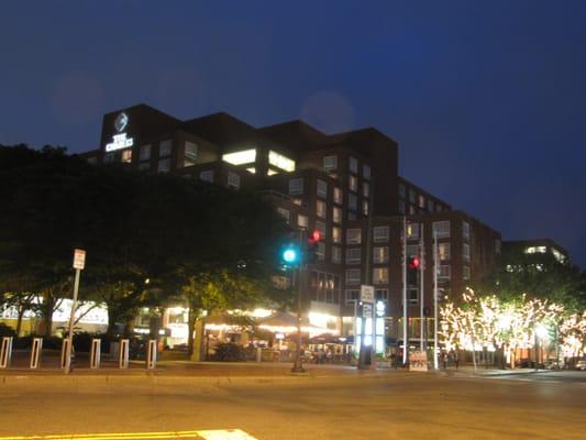 The hotel which houses the Charles Square Garage 7/2013