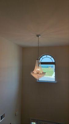 Chandelier installation