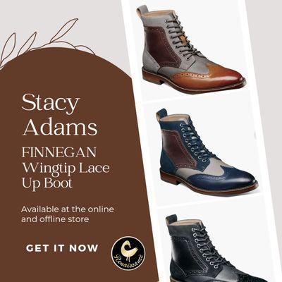 Stacy Adams Finnegan Wingtip Lace Up Boot