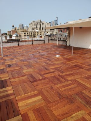 3,000 Sqft commercial roof deck