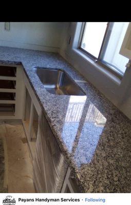 Added brand new granite tops for kitchen