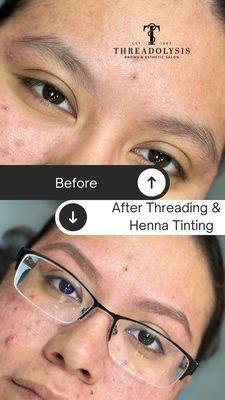 Eyebrow threading and henna tinting@threadolysis