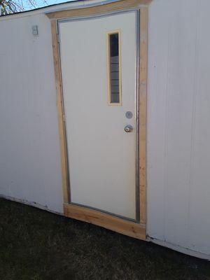 Shed door installation