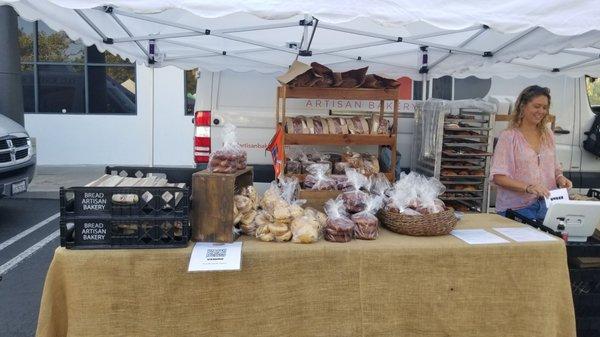 Bread Artisan at the Laguna Niguel Farmer's Market every Sunday! 8/15/2021