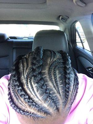 Fishbone Feedin Braids $90