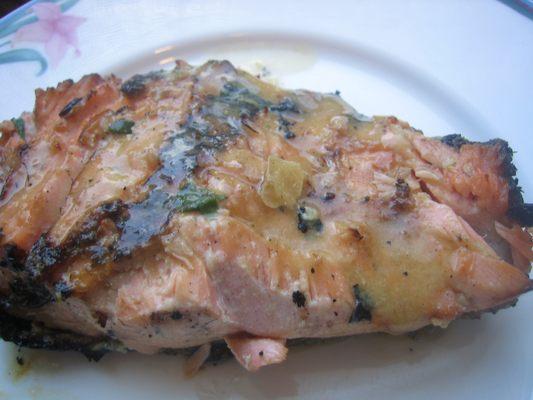 Grilled salmon