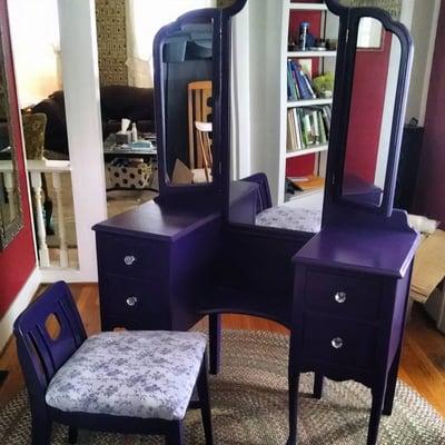 1920's Vanity- Found in new Berlin, NY Color: Blue Indigo $425