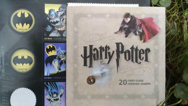 Harry Potter and Baman stamps