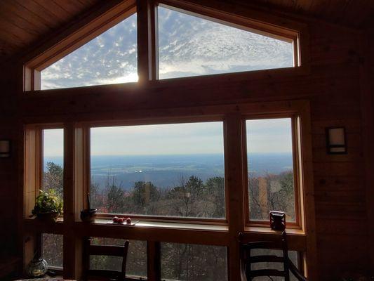 Recently sold this view with gorgeous log home included!