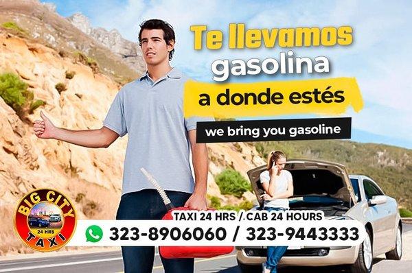 Te quedaste sin gasolina nosotros te ayudamos no estas solo.