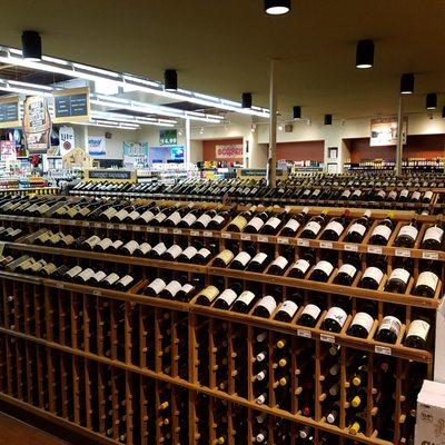 huge selection of wines