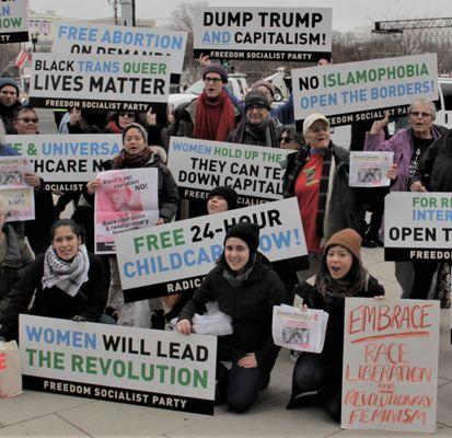 protesting in Washington DC