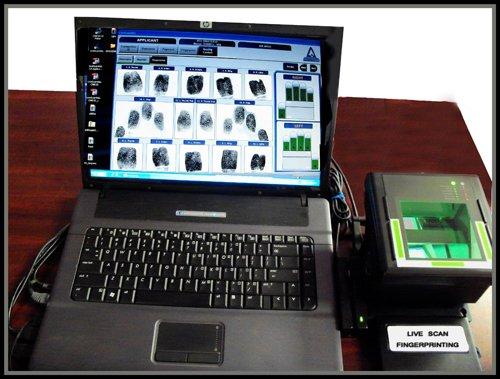 Live Scan Fingerprinting Equipment