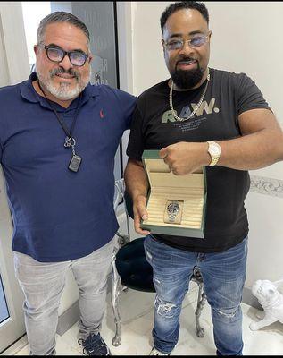 Happy customer bought his watches with us